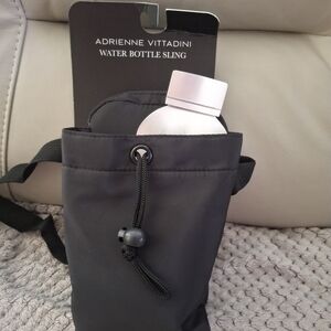 Adrienne Vittadini Black Water Bottle Sling
